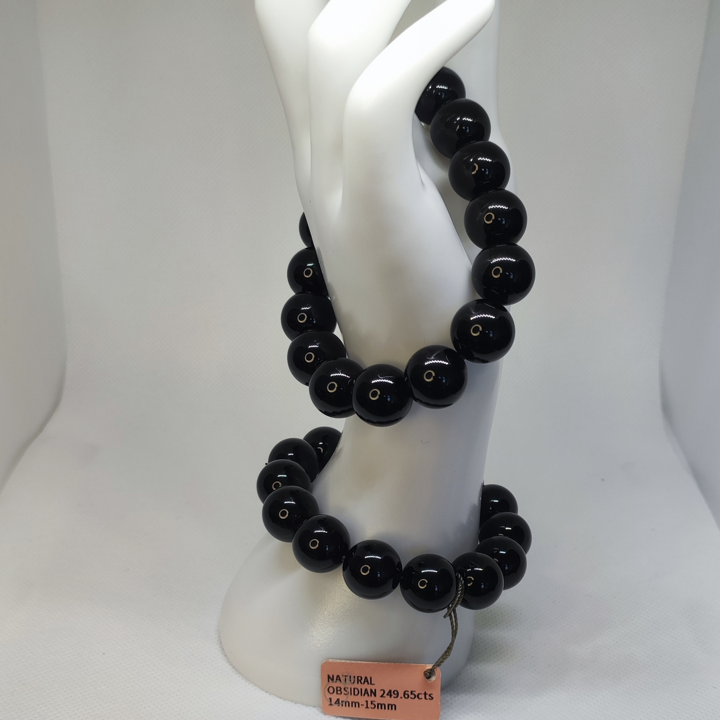 Natürliches Obsidian-Armband