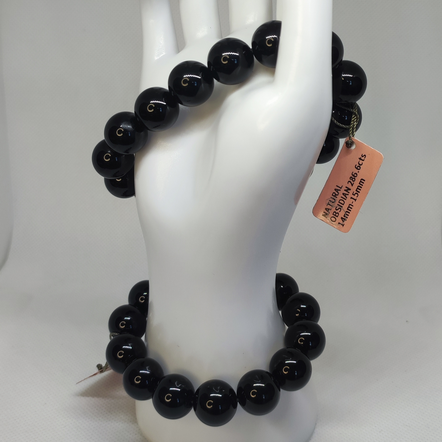 Natürliches Obsidian-Armband