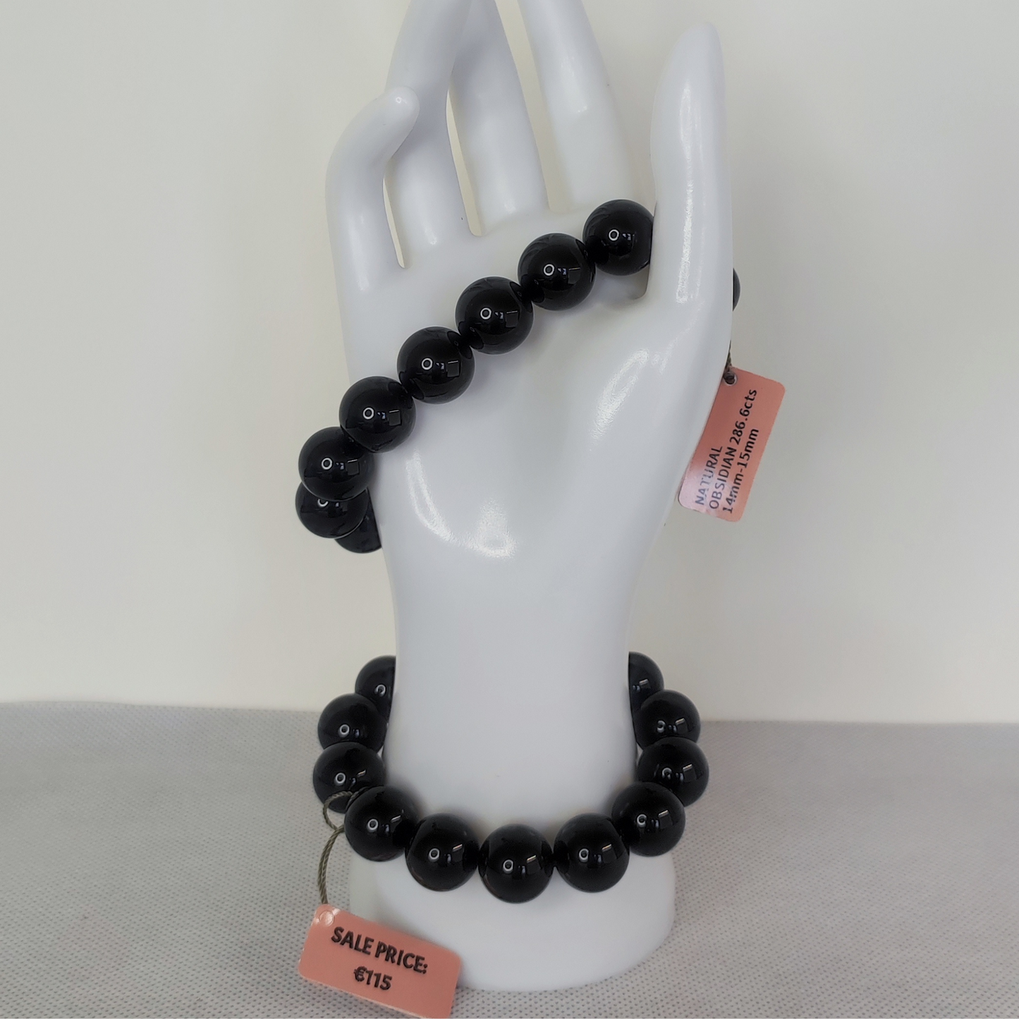 Natürliches Obsidian-Armband