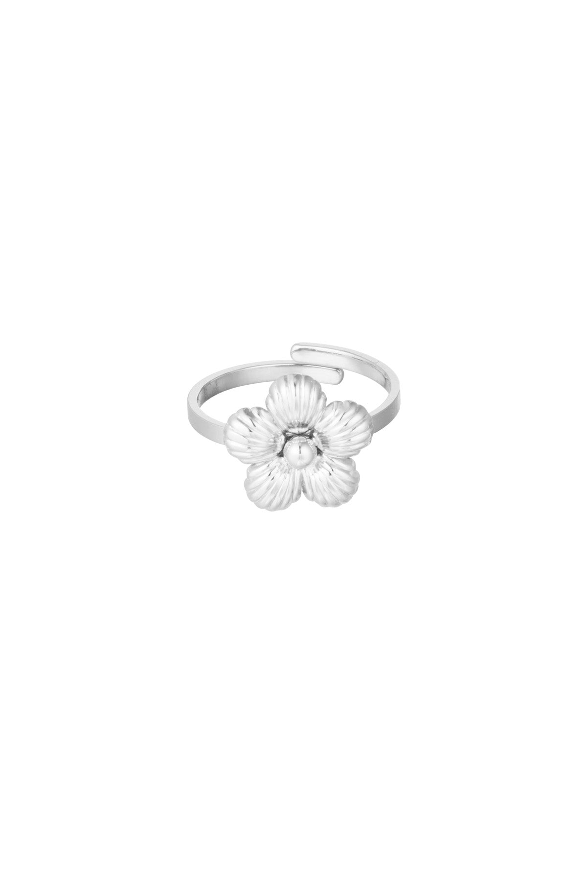 Stylish Stainless Steel Statement Ring - Silver & Gold