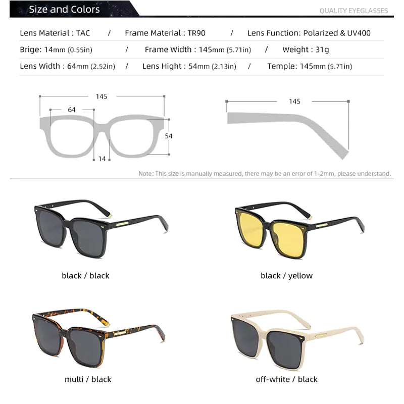 Designer Polarisierte Sonnenbrille UV400 Damen
