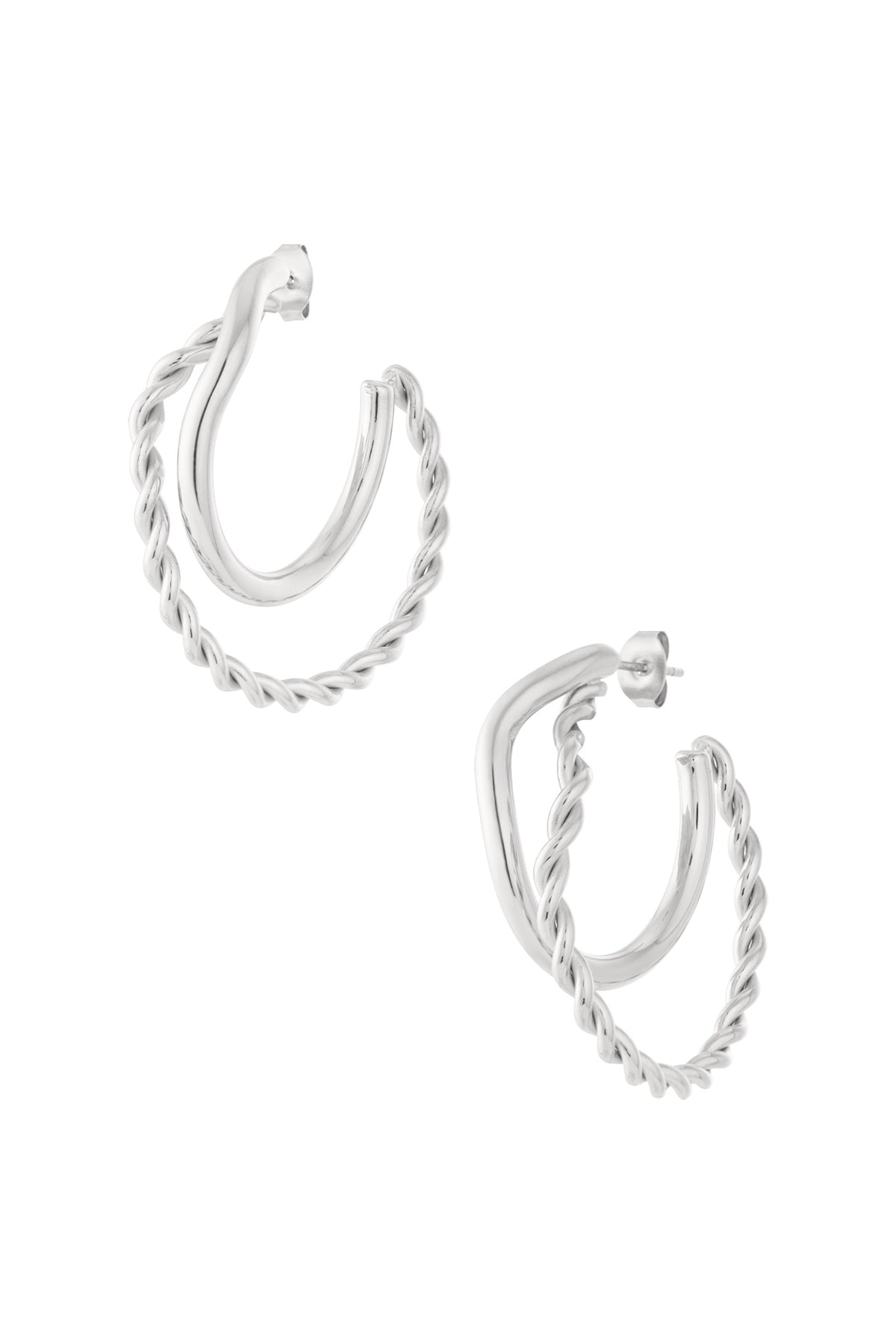 Stylish Stainless Steel Hoop Earrings for Women