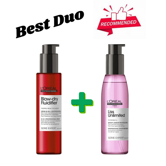 L'Oréal Blow-Dry Fluidifier & Liss Unlimited Serum
