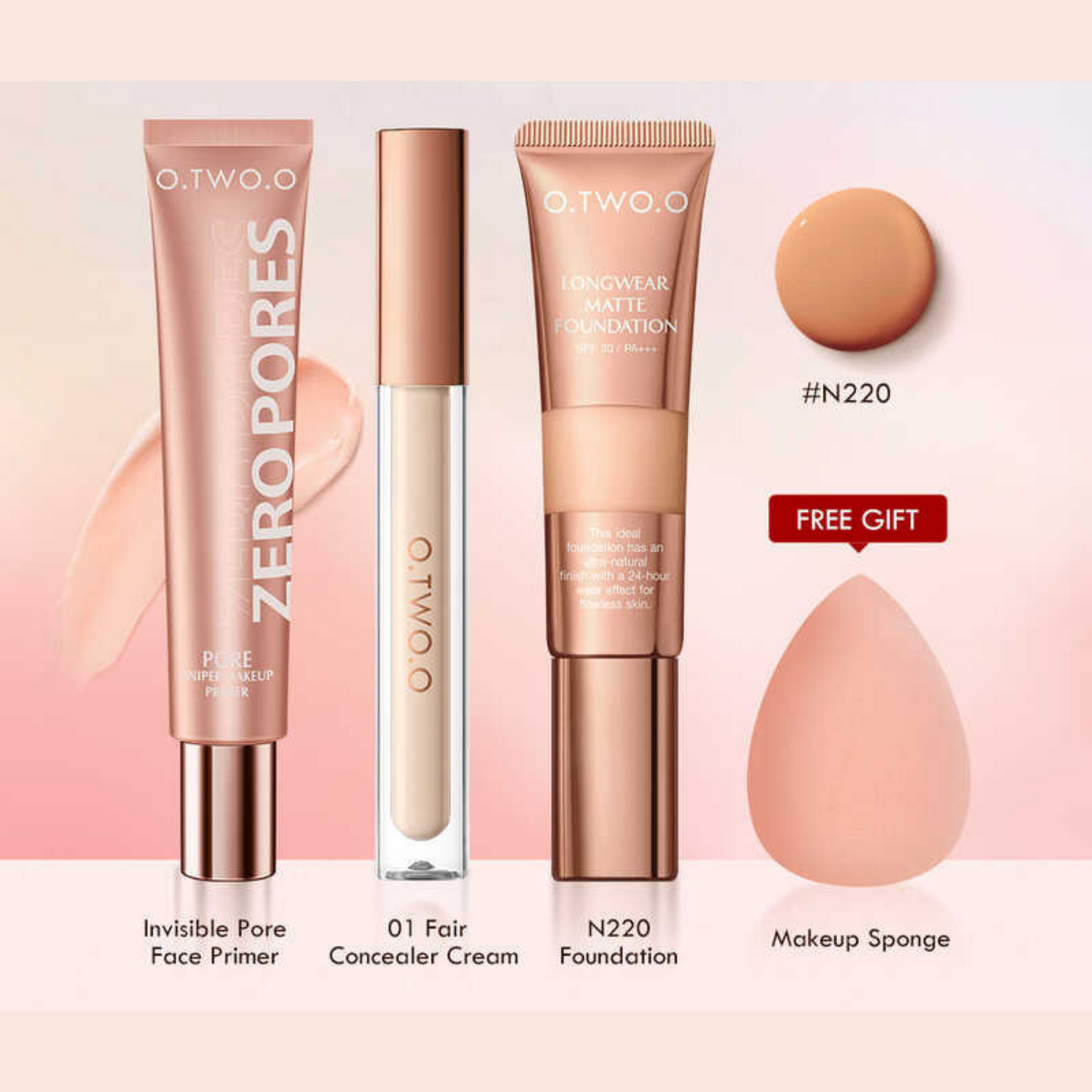 Tri-Set Foundation mit KOSTENLOSEM Make-up-Schwamm