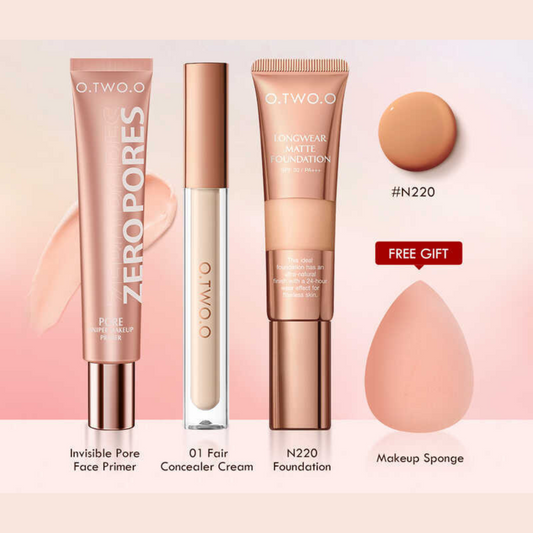 Tri-Set Foundation mit KOSTENLOSEM Make-up-Schwamm