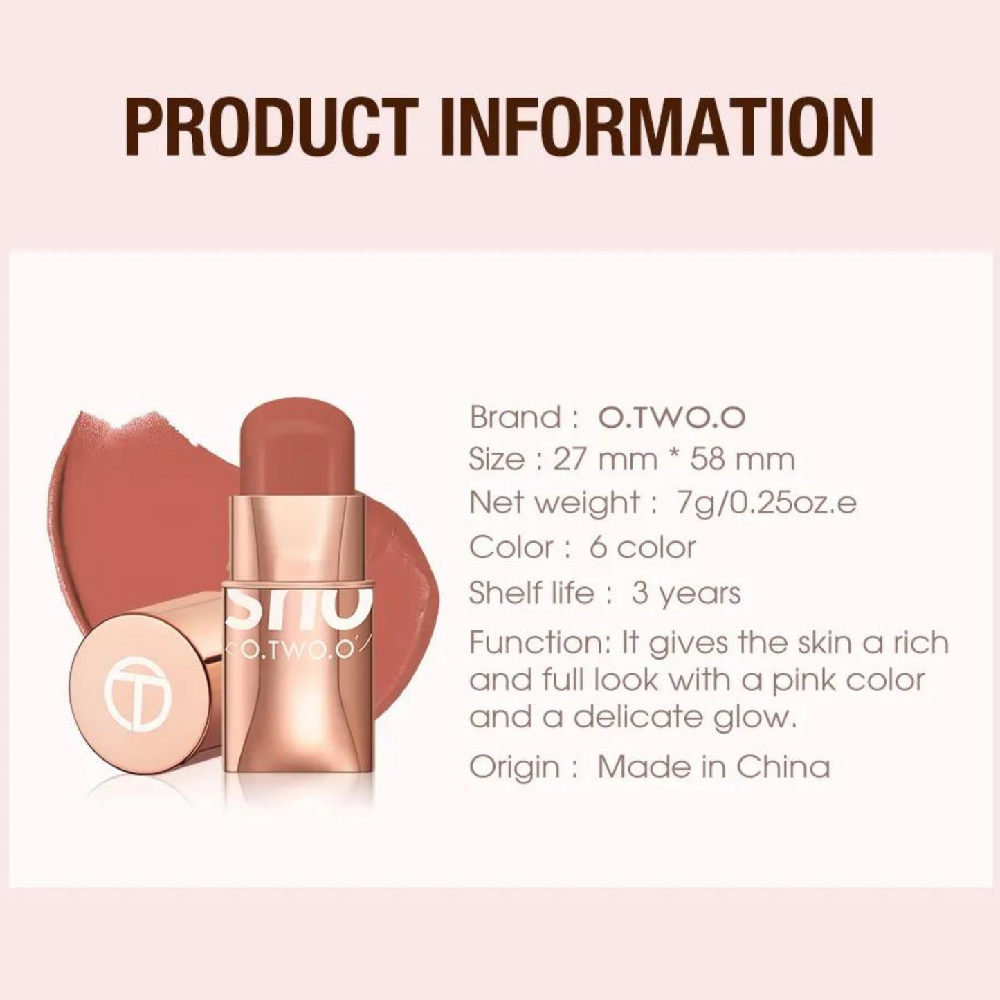 3in1 Rouge Stick Creme
