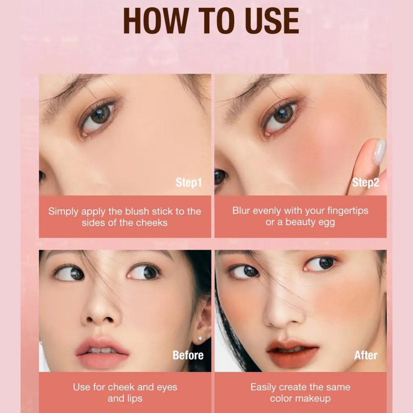 3in1 Rouge Stick Creme