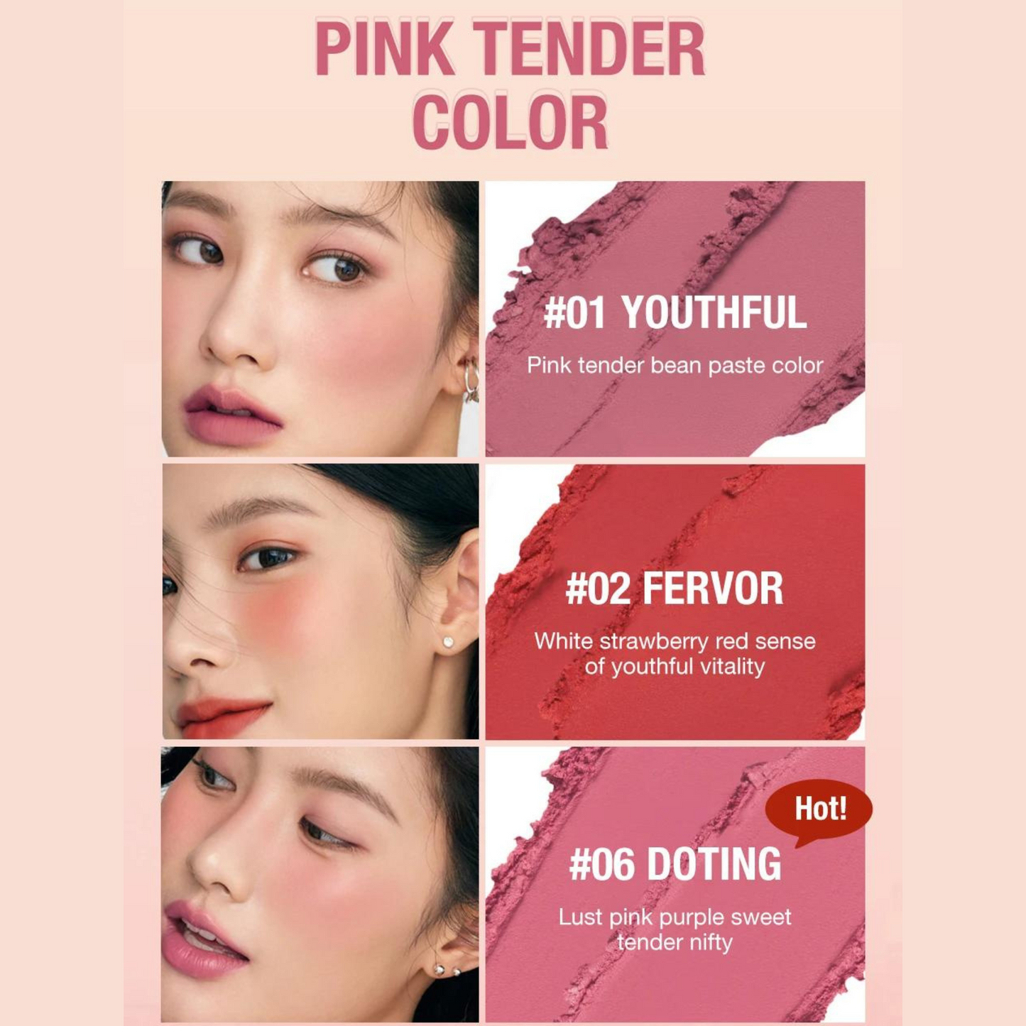 3in1 Rouge Stick Creme