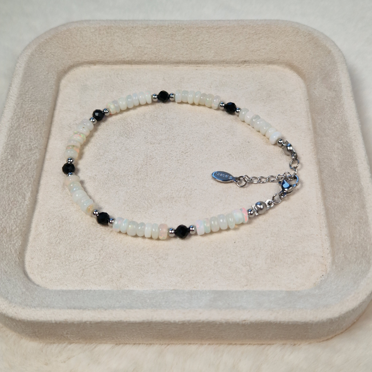 Natural Opal with Onyx