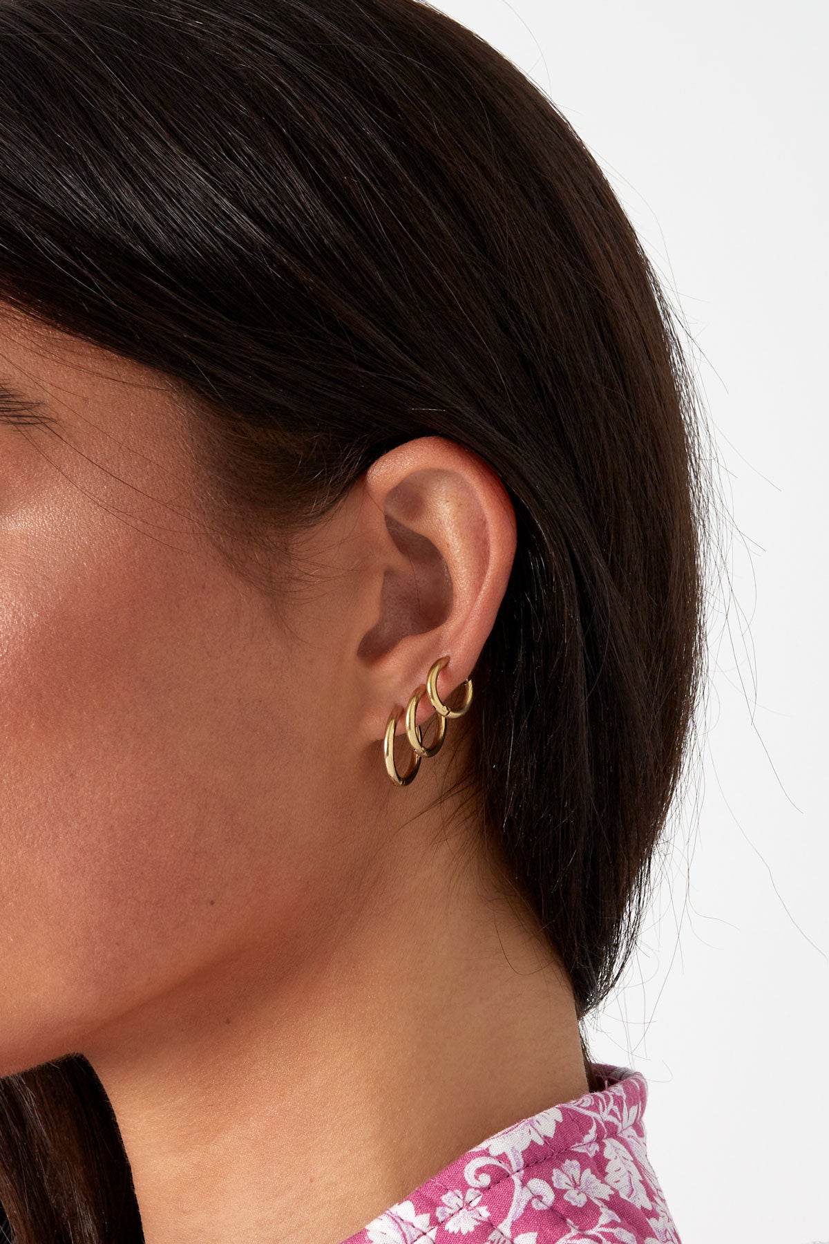Elegant Simple Circle Hoop Earrings for Women