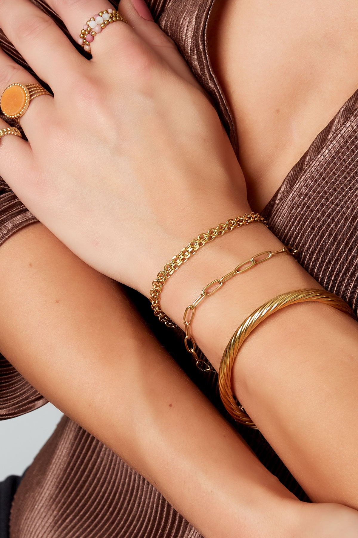 Stylish Unisex Stainless Steel Chain Bracelet