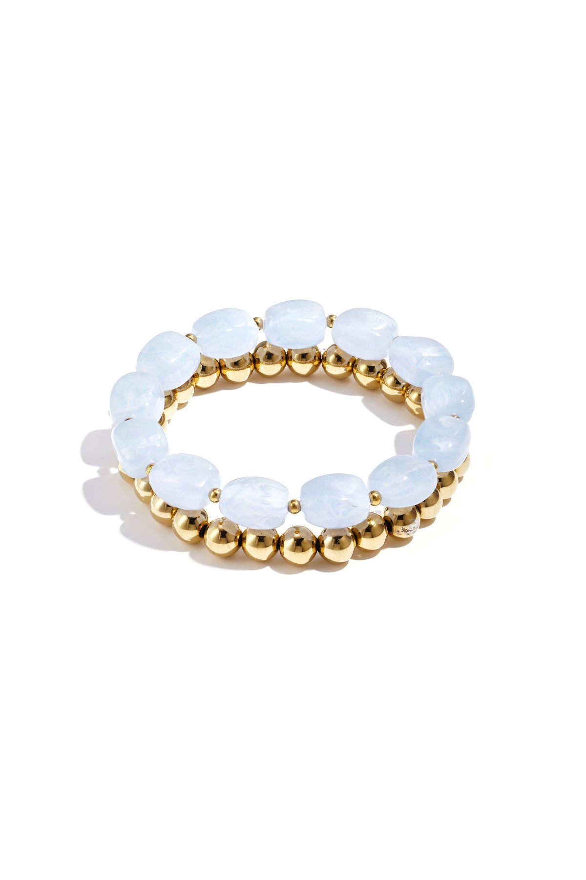 Chic Stainless Steel Beaded Bracelets for Women