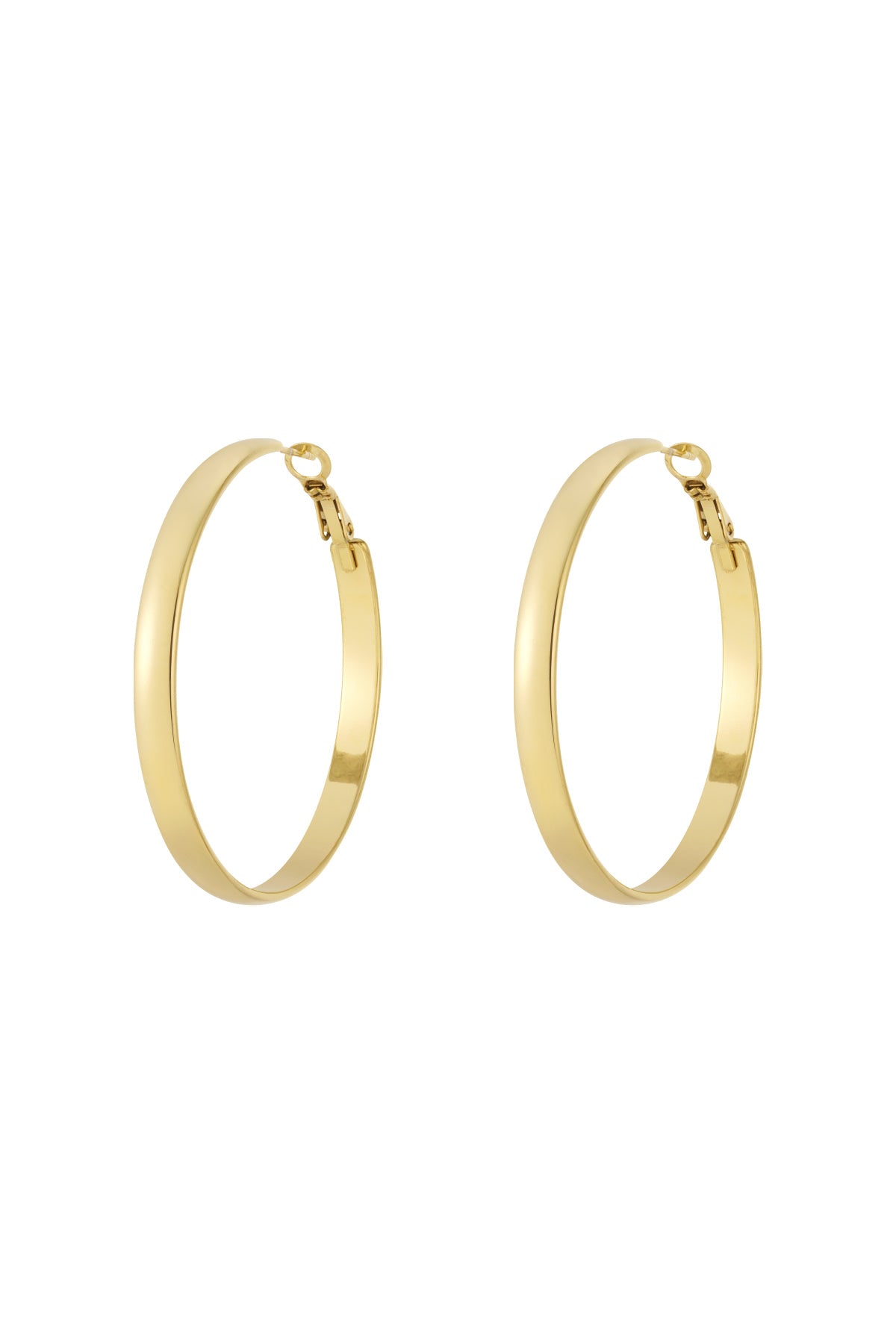 Stylish Stainless Steel Hoop Earrings - All Fit, Simple & Casual