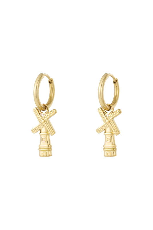 Elegant Silver & Gold Drop Earrings for Women