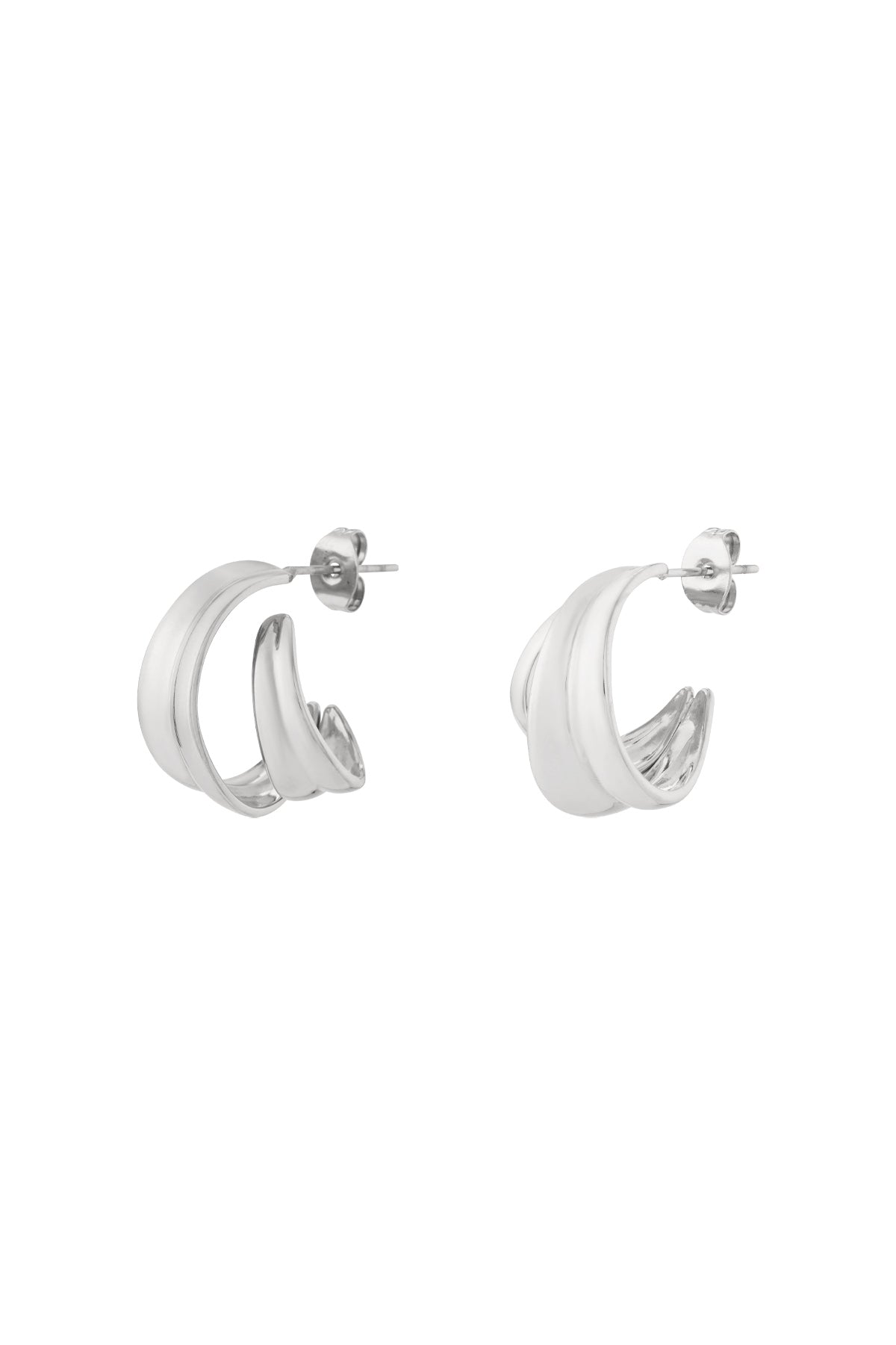 Stylish Stainless Steel Hoop Earrings for Everyday Wear