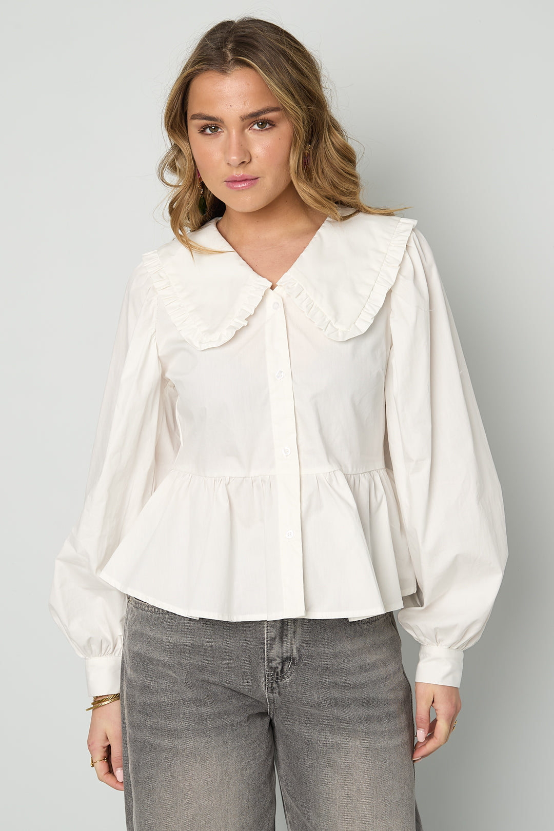 Gimme Cotton Woven Casual Blouse for Spring/Summer