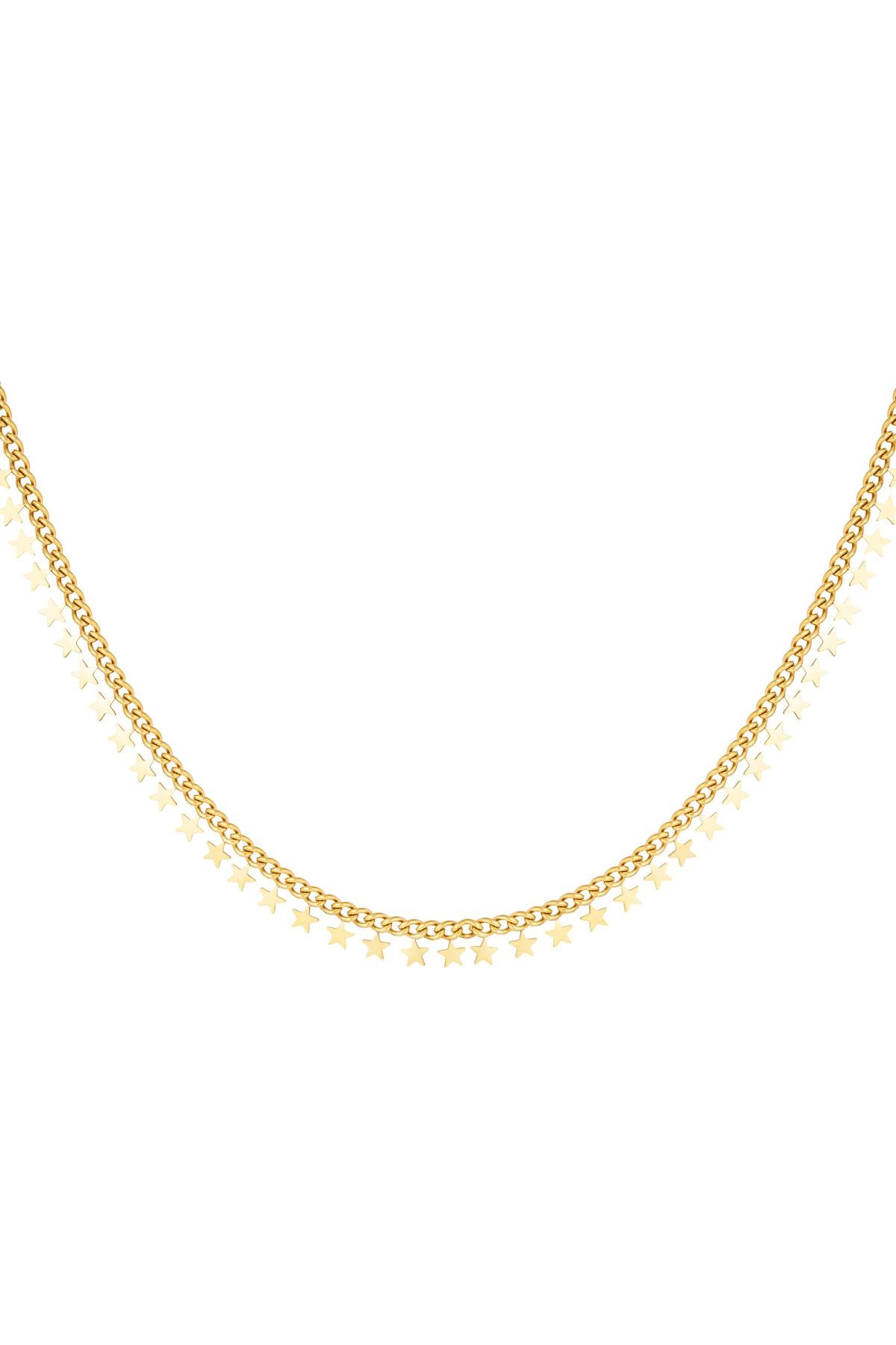 Elegant Stainless Steel Chain Necklace in Silver & Gold