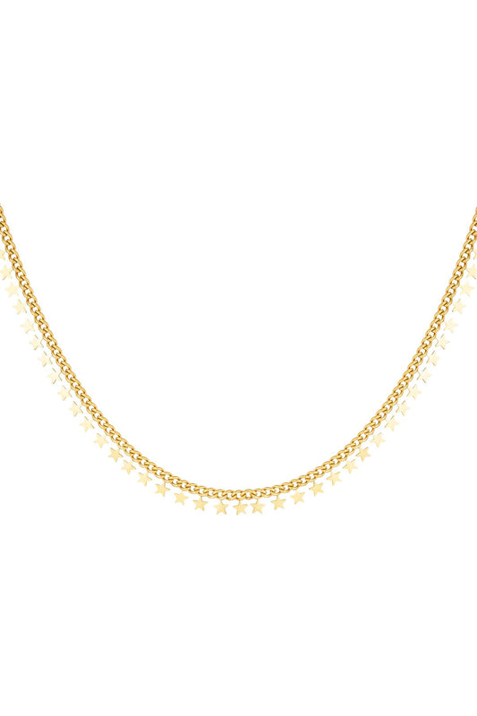 Elegant Stainless Steel Chain Necklace in Silver & Gold