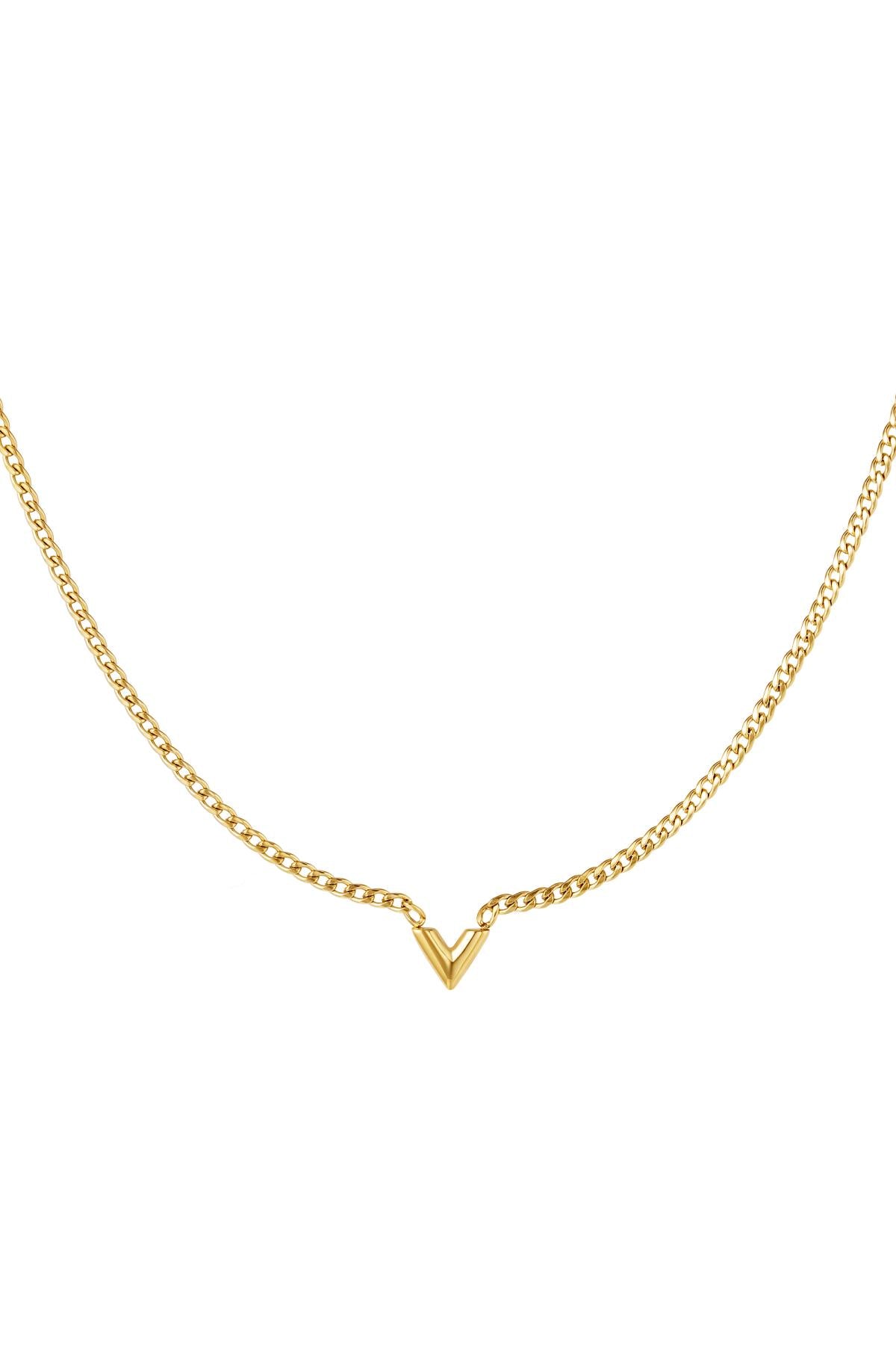 Elegant Stainless Steel Pendant Necklace in Silver & Gold