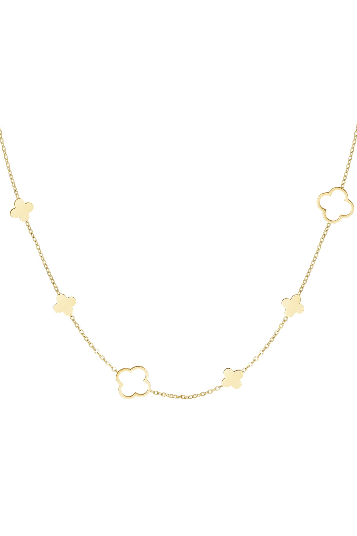 Elegant Stainless Steel Chain Necklace in Silver & Gold