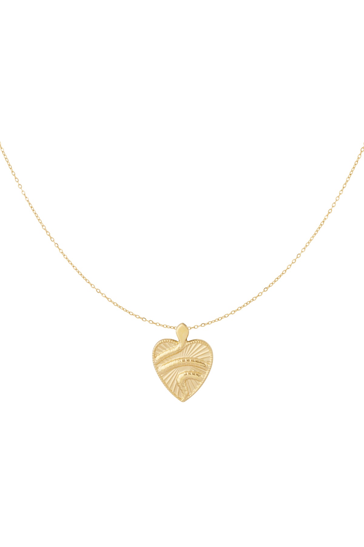 Elegant Heart Pendant Necklace - Timeless Silver & Gold
