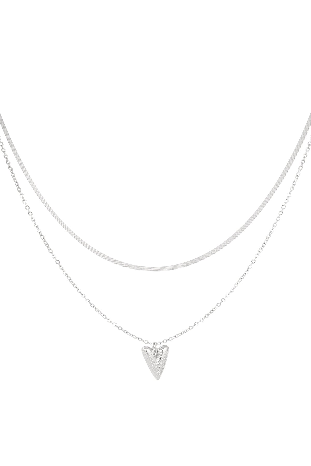 Stylish Heart Layered Necklace for Everyday Wear