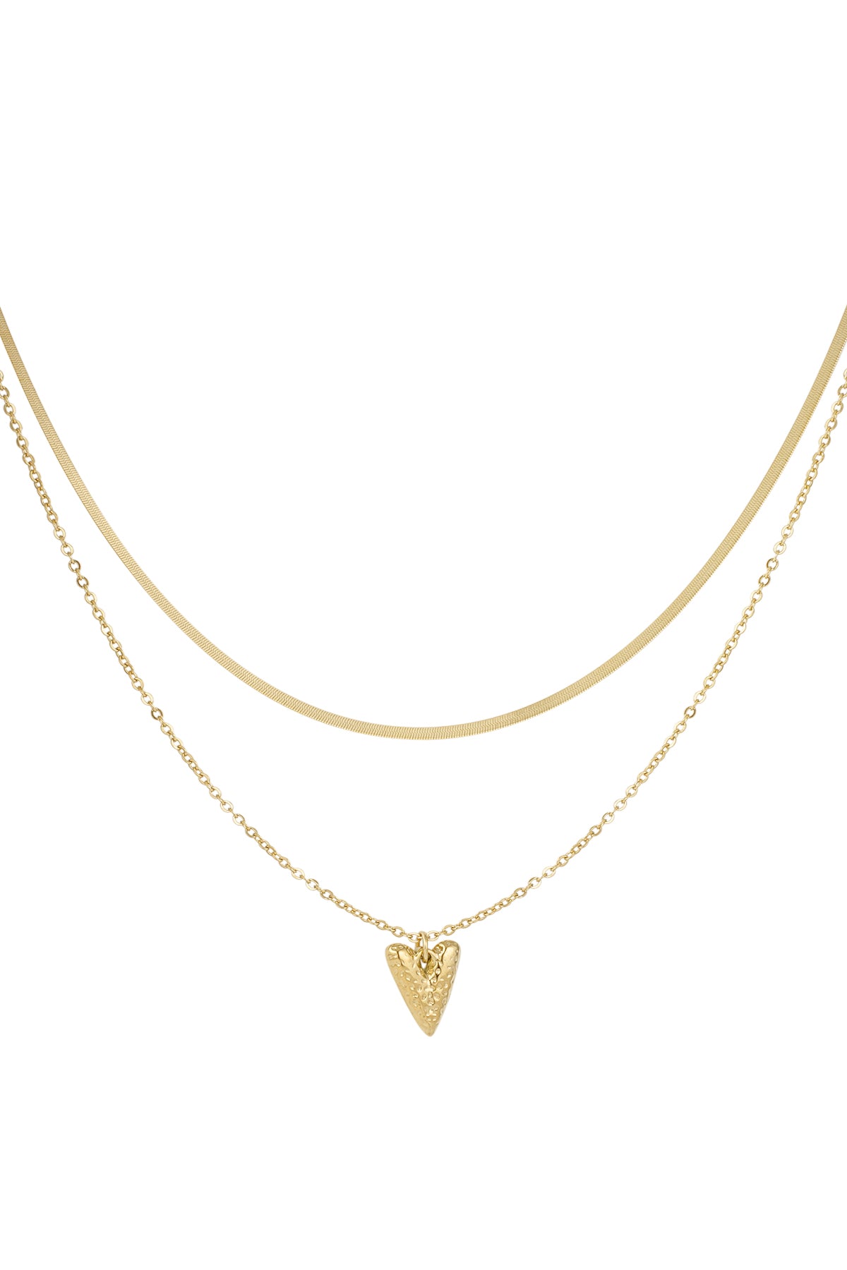 Stylish Heart Layered Necklace for Everyday Wear