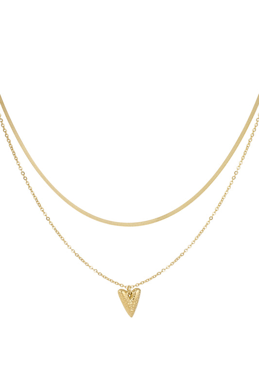 Stylish Heart Layered Necklace for Everyday Wear