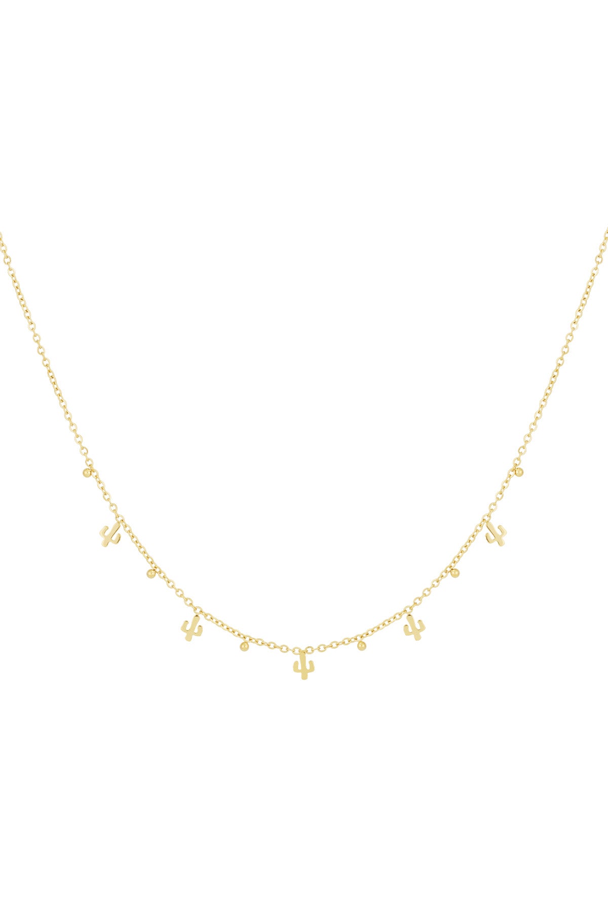 Elegant Stainless Steel Fruit Necklace - Silver & Gold