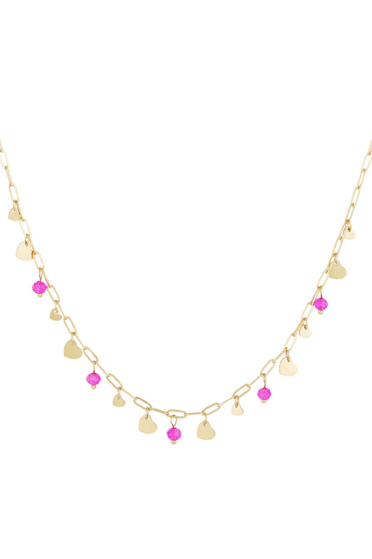 Charming Pink Heart Pendant Necklace for Everyday Wear