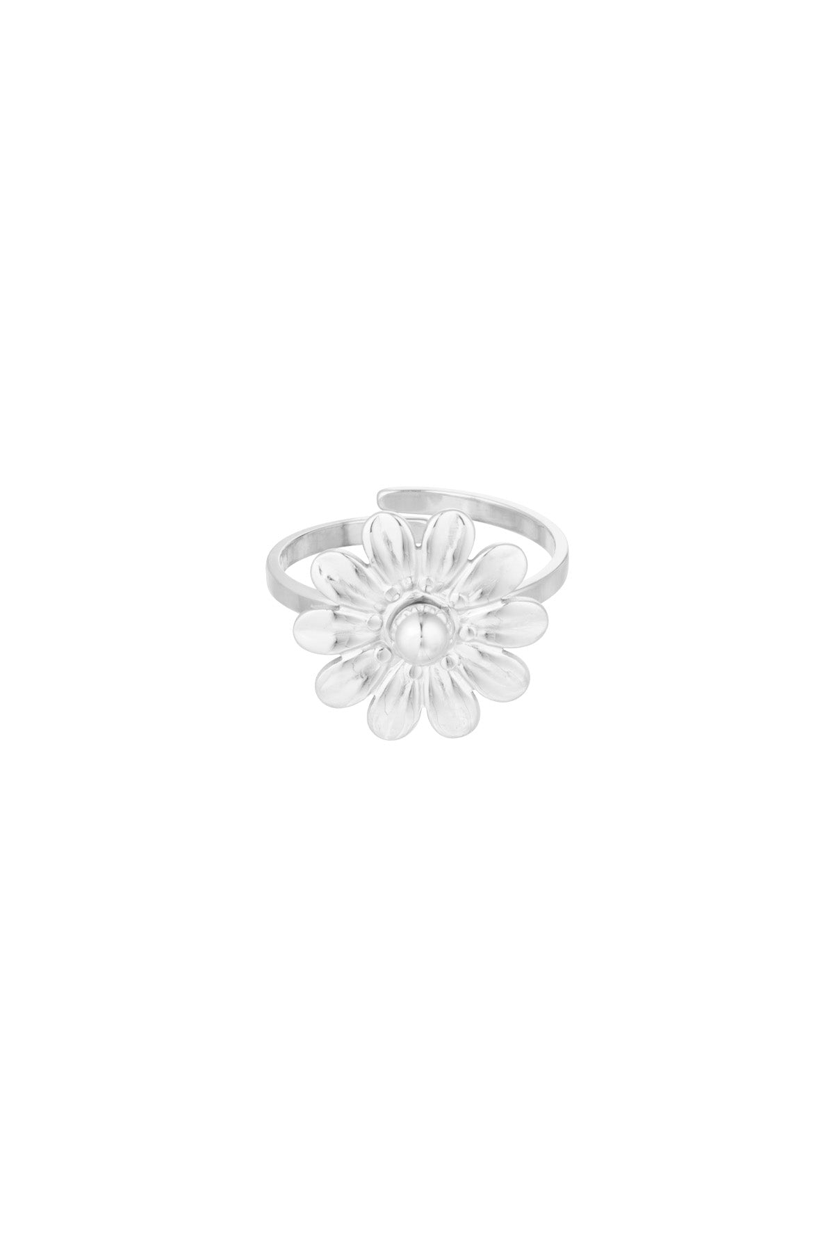 Elegant Adjustable Statement Ring in Silver and Gold