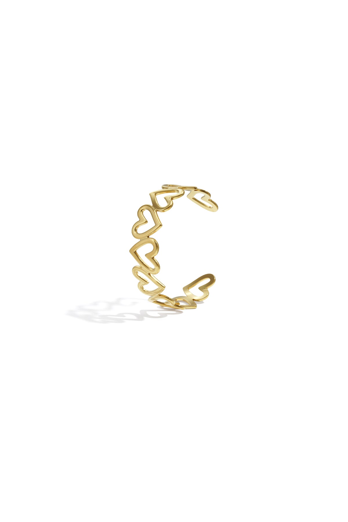 Elegant Heart Cuff Bracelet for Everyday Wear