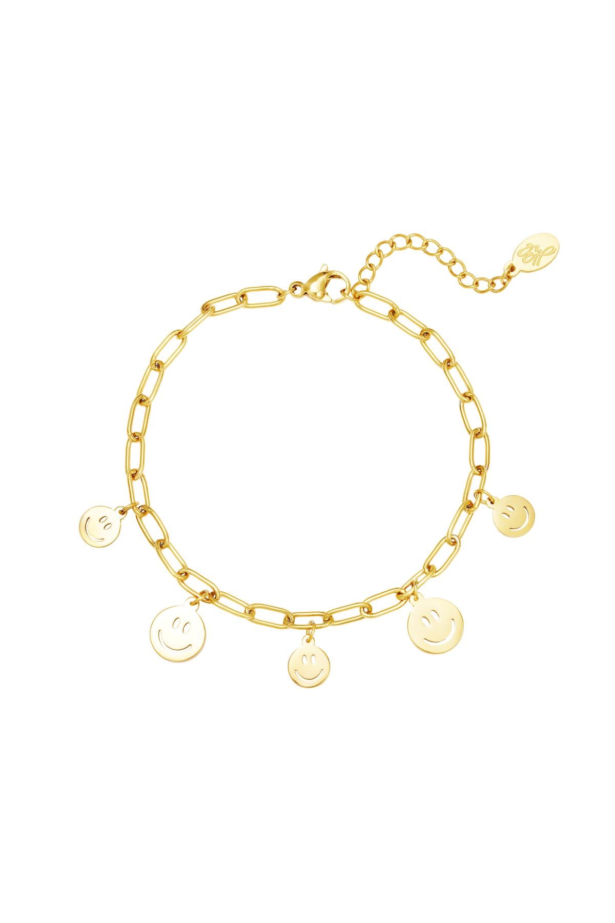 Stylish Smiling Face Charm Bracelet for Women