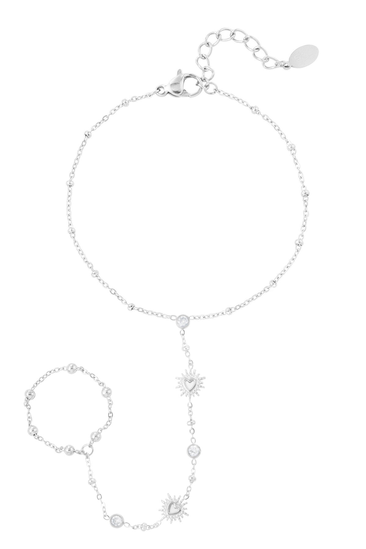 Elegant Stainless Steel Hand Chain in Silver and Gold