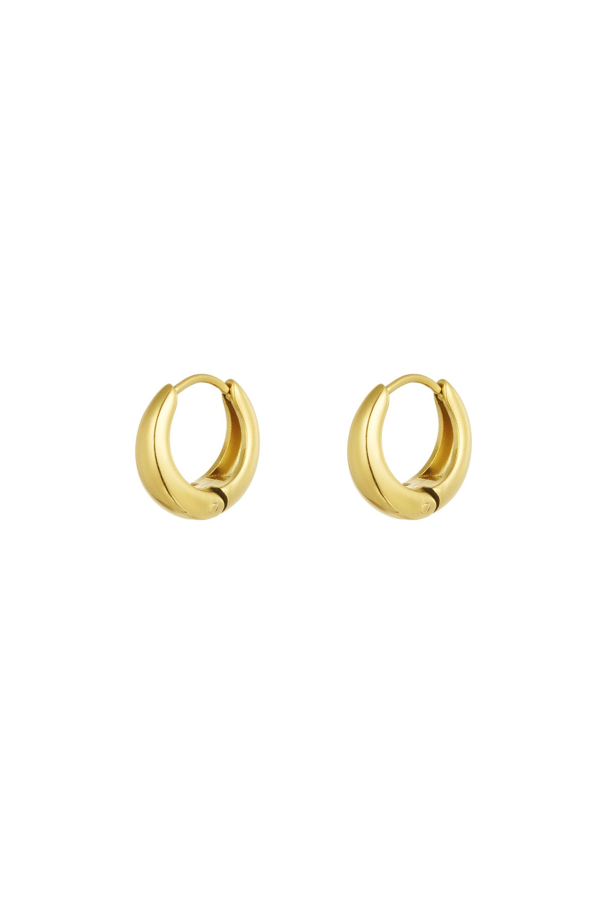 Stylish Basic Hoop Earrings in Silver & Gold