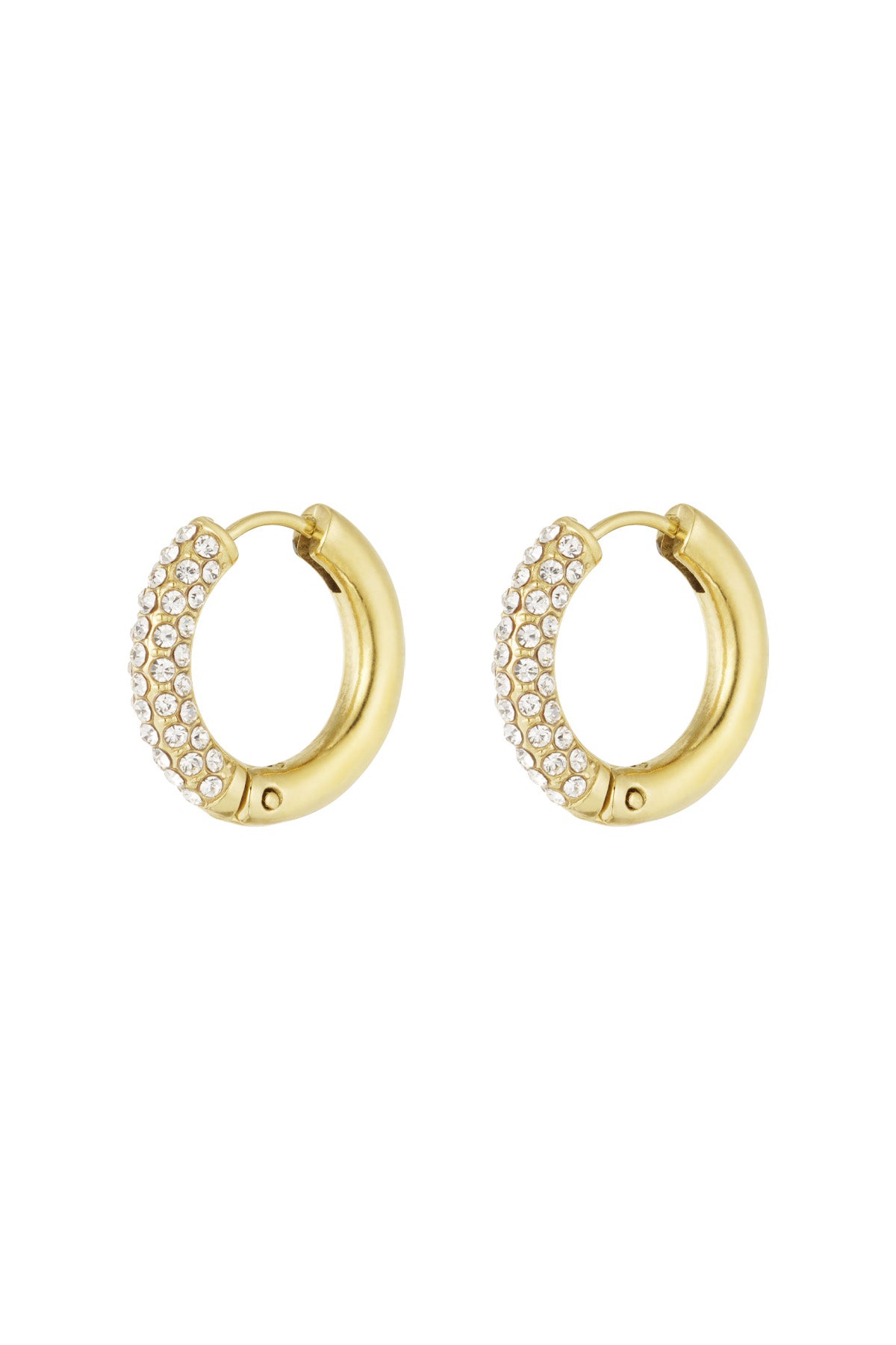 Stylish Pink, Green, and Gold Hoop Earrings for Women