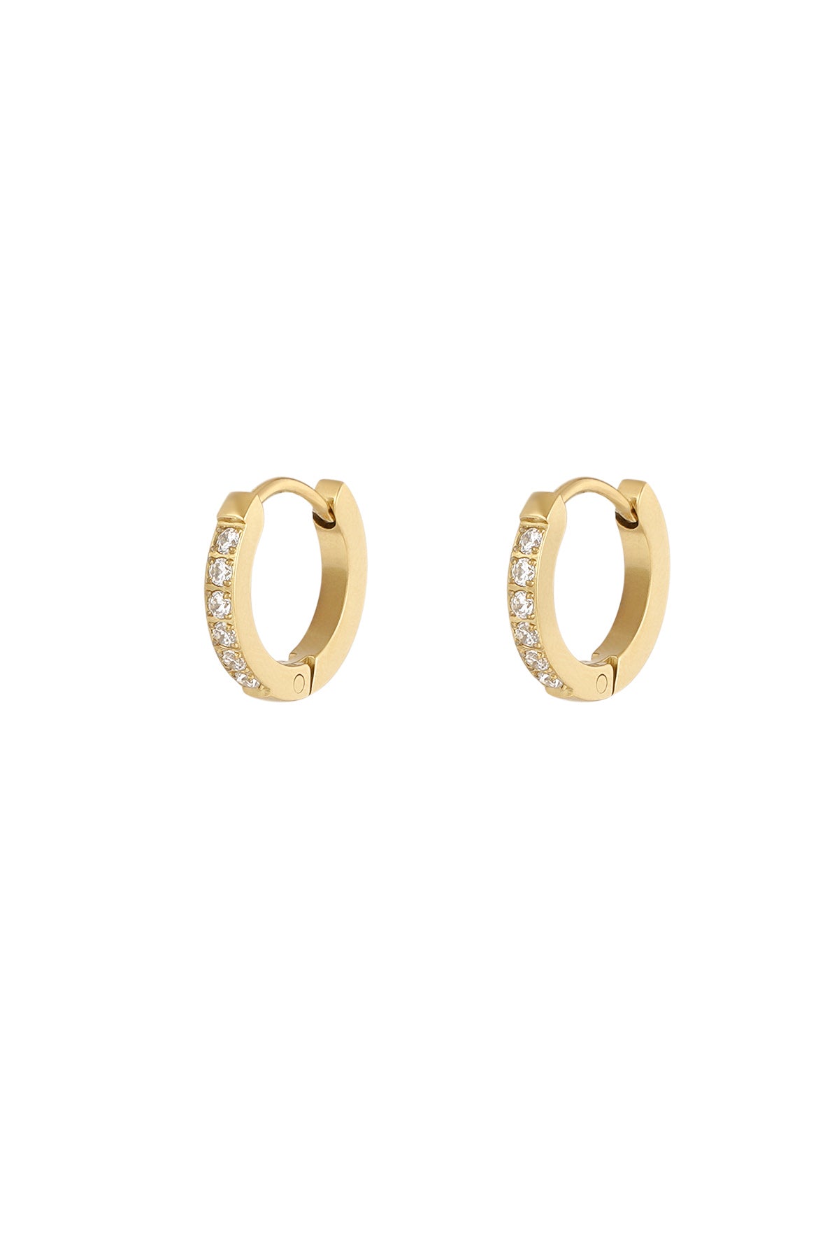 Elegant Rhinestone Hoop Earrings for Timeless Glamour