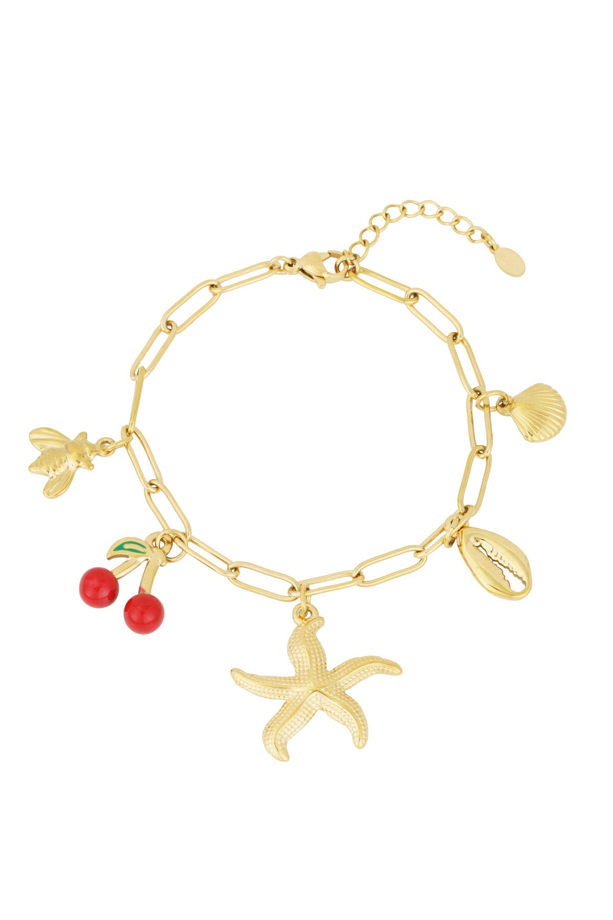 Elegant Stainless Steel Charm Bracelets in Silver & Gold