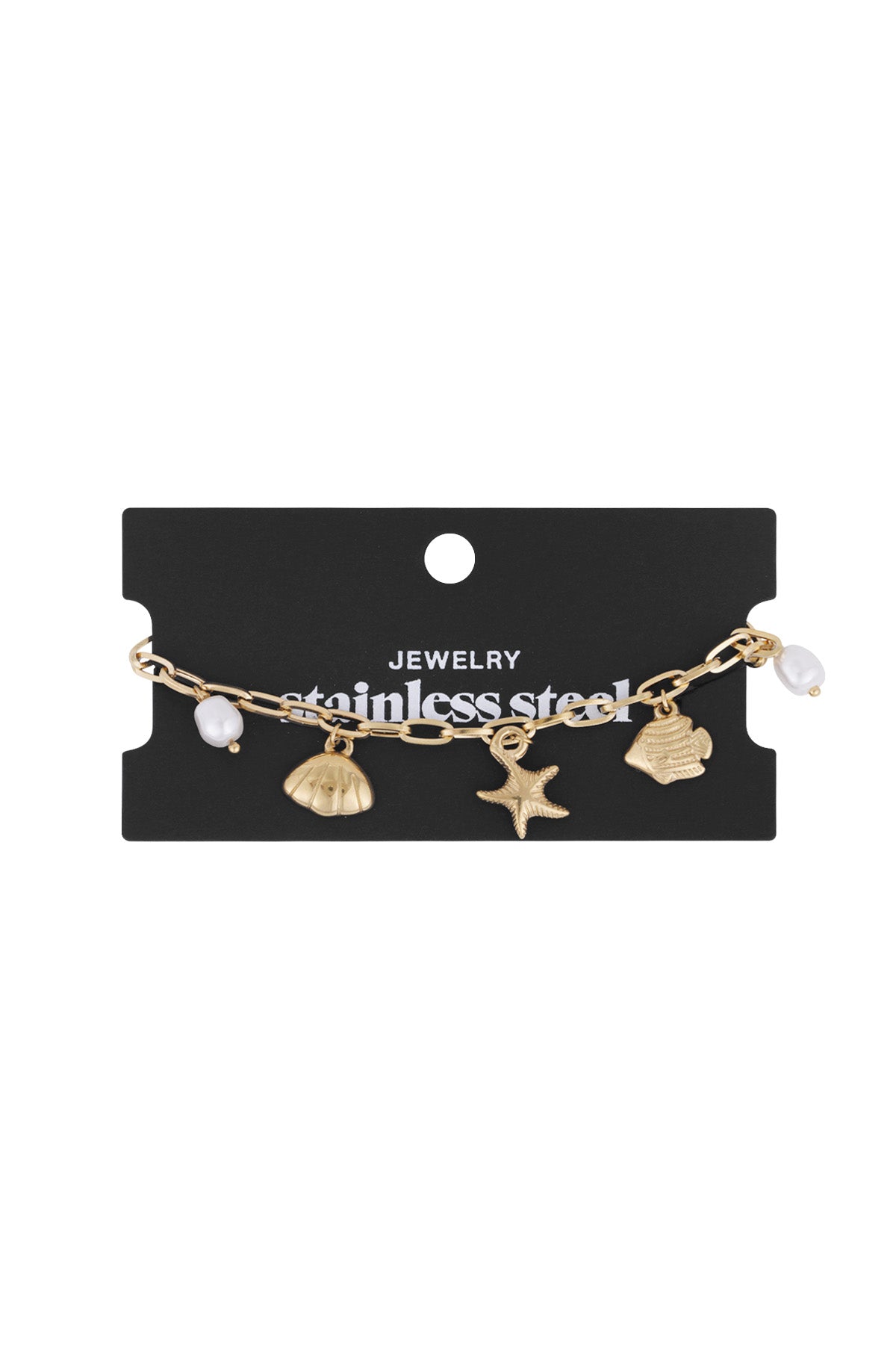 Elegant Charm Bracelet in Silver & Gold Tones