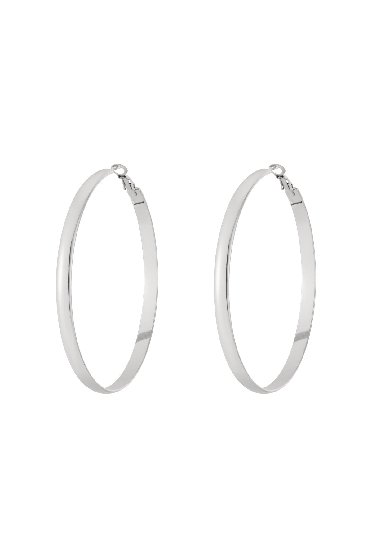 Stylish Stainless Steel Hoop Earrings - All Fit, Simple & Casual