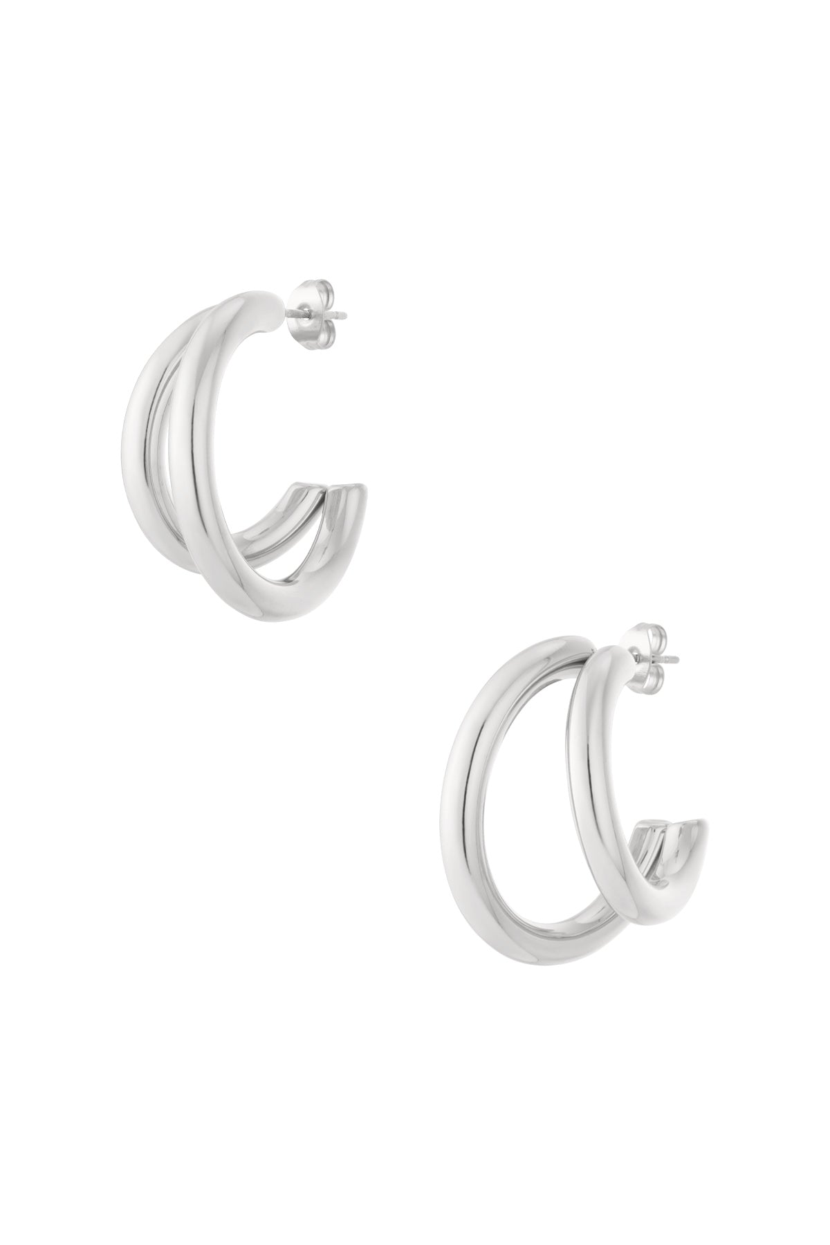 Stylish Stainless Steel Hoop Earrings for Everyday Glam
