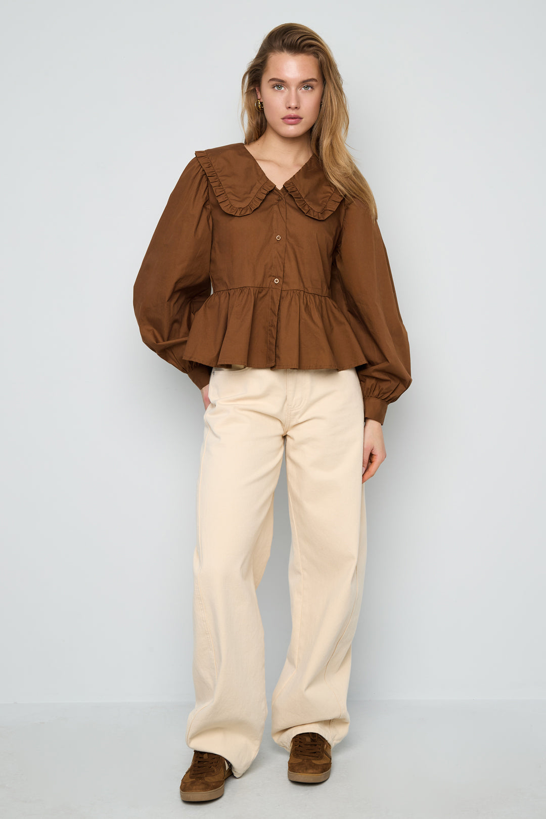 Gimme Cotton Woven Casual Blouse for Spring/Summer