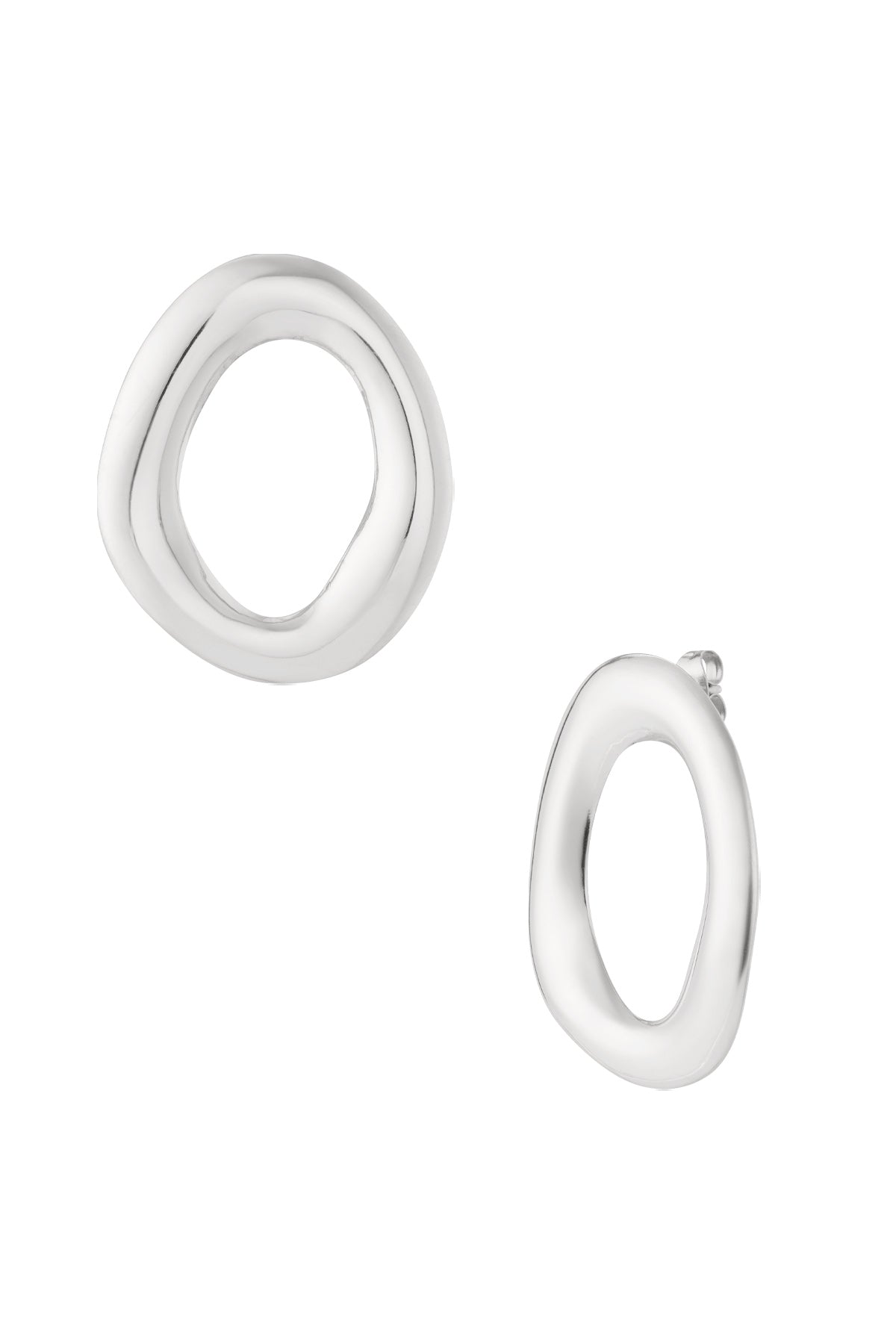 Stylish Irregular Shaped Stainless Steel Stud Earrings