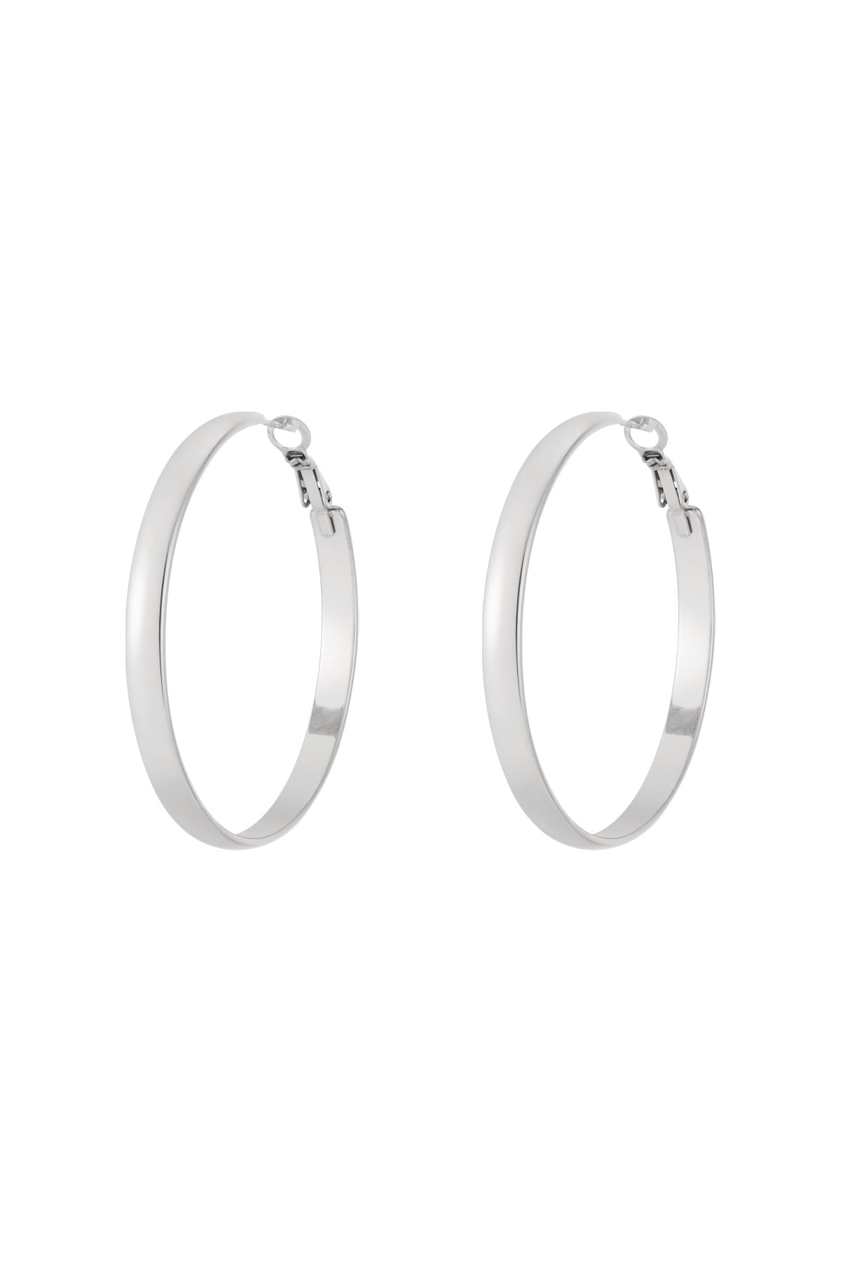 Stylish Stainless Steel Hoop Earrings - All Fit, Simple & Casual