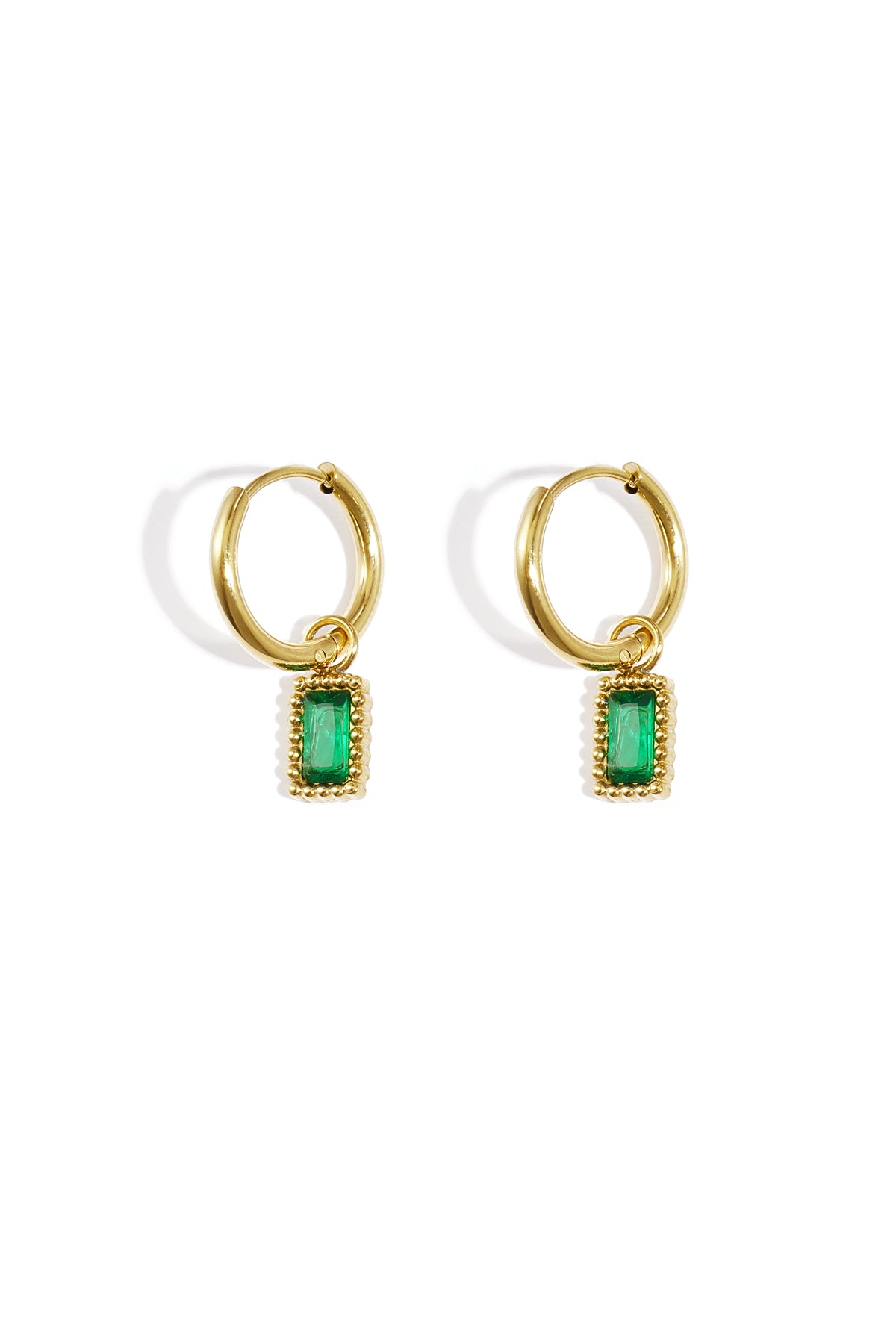 Stylish Pink & Green Drop Earrings for Spring