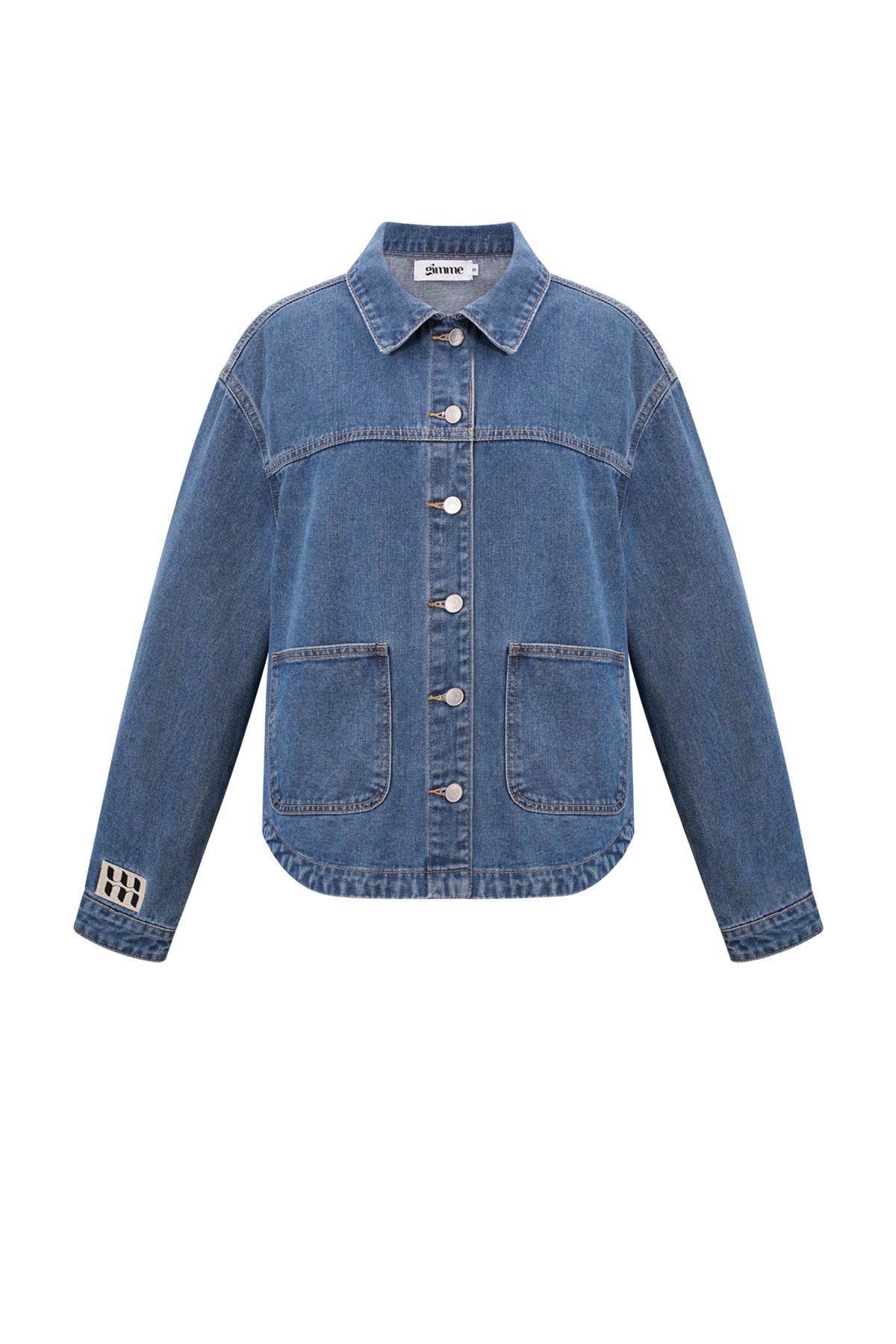 Stylish All-Fit Denim Jacket in Blue and Light Blue