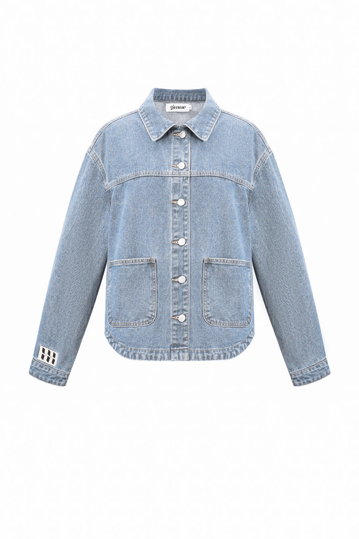 Stylish All-Fit Denim Jacket in Blue and Light Blue