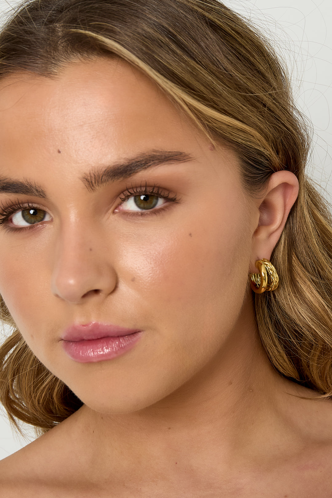 Stylish Stainless Steel Irregular Hoop Earrings