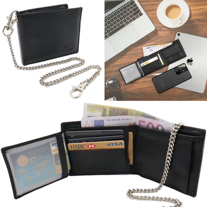 Portemonnee Heren - Compact - Portefeuille Ketting - Chain Wallet