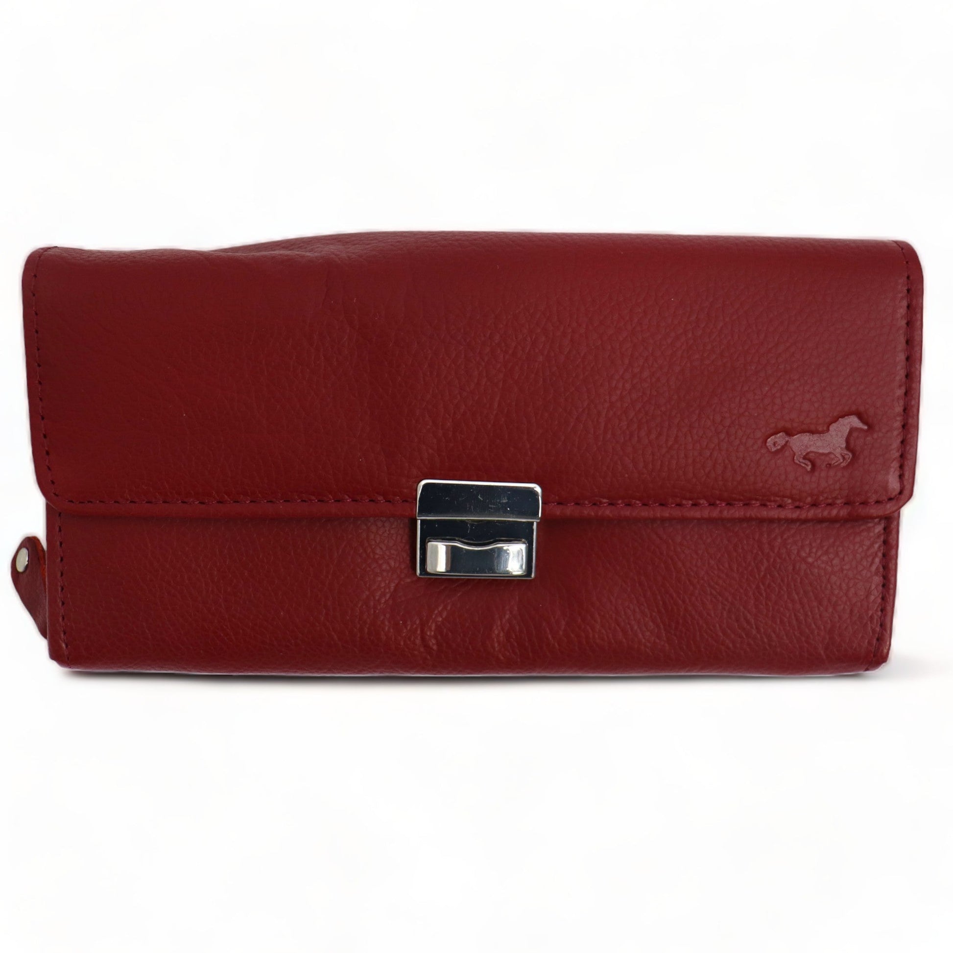 Kelner Portemonnee - Waiter Wallet - Portefeuille - Leer - Bordeaux Rood